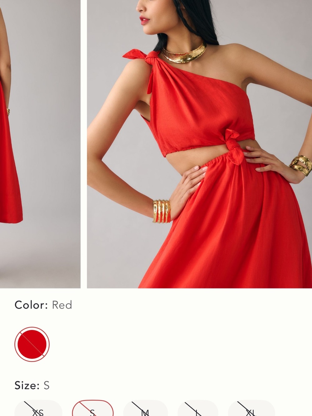 FARM Rio Red Midi Dress - Picture 3 of 5
